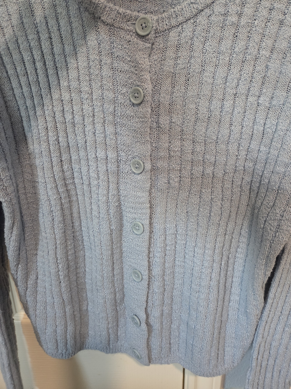 Universal Thread Powder Blue Ribbed Button Cardigan - Picture 7 of 9